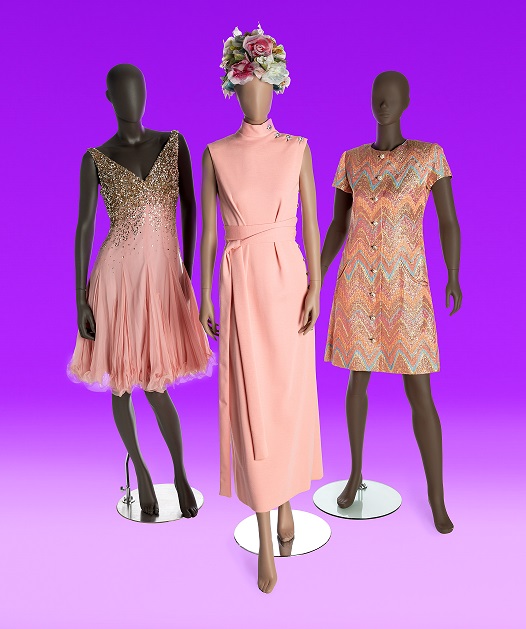 Three pink dresses