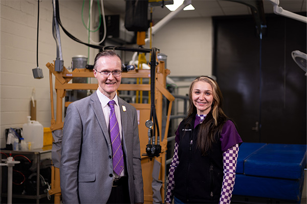 Dean Oliver Garden with Dr. Taylor Strickland